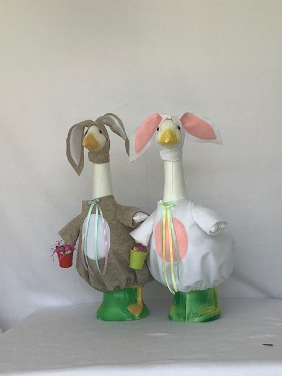 Lawn Goose Clothing Easter Bunny Outfits 2 White and Brown Etsy