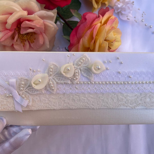 Roses and Grace Wedding Money Envelope/Wedding Card/ Gift card Holder/Cash holder/ Wedding Congratulations Card/ Handmade Wedding Card