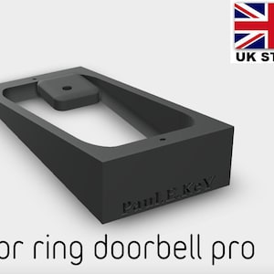 Angle mount for ring video doorbell pro up down bracket wedge 20 degrees colours