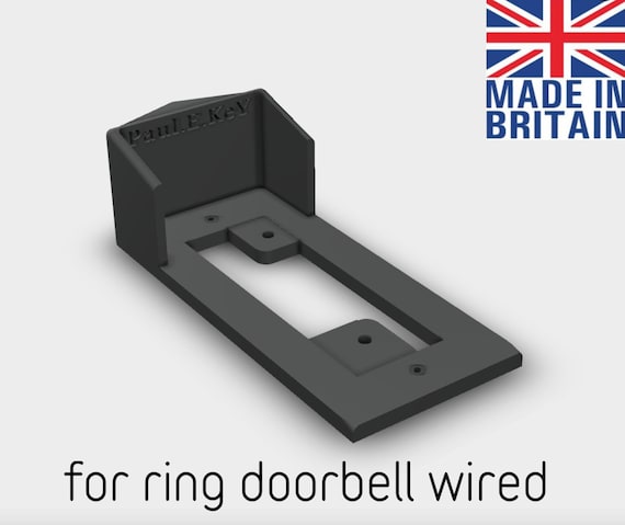 ANGLE MOUNT 20 Degrees Side Wedge + Rain Cover for Ring Video Doorbell