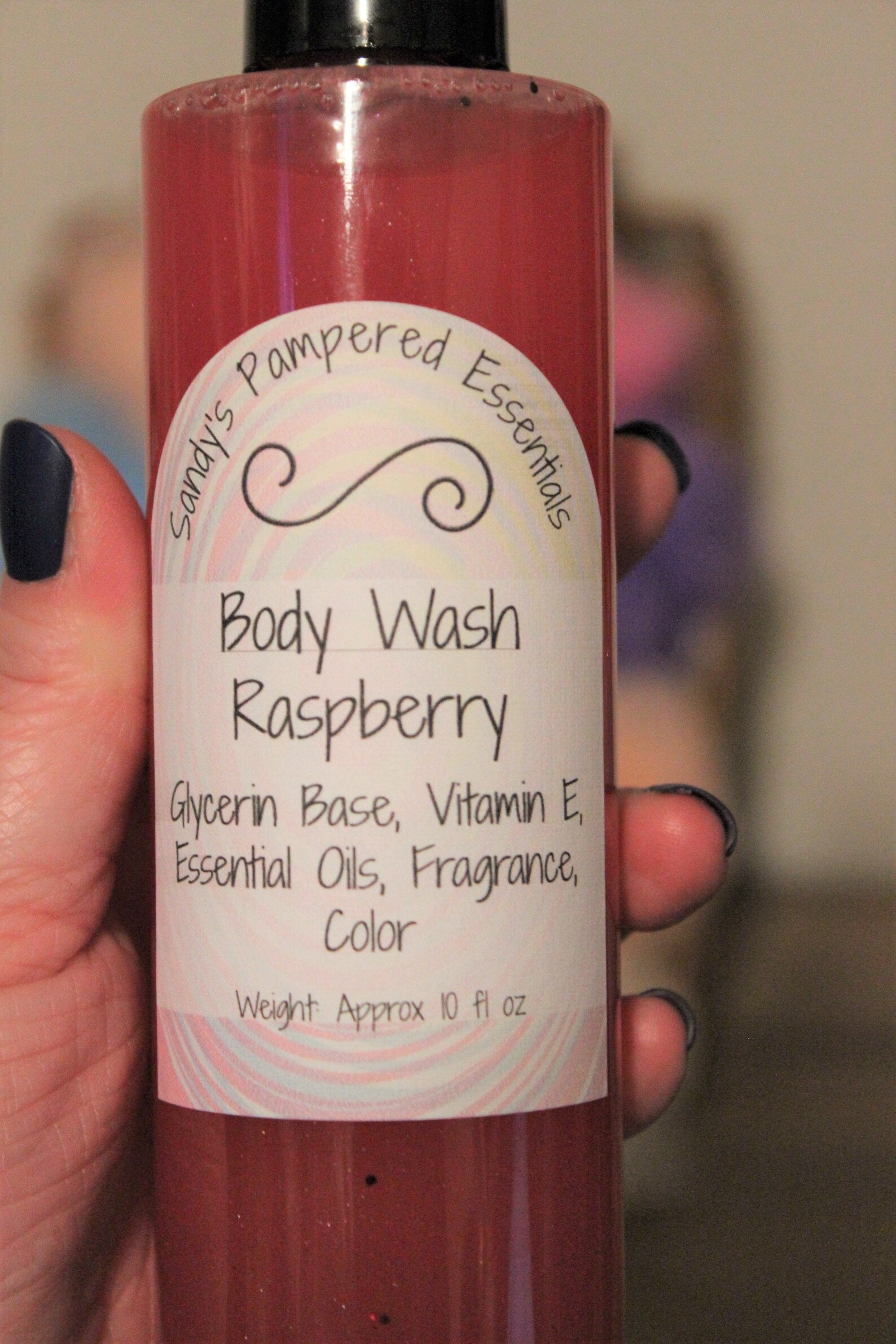 Natural Body Wash Raspberry Body Wash Shower Gel Skin Care Etsy