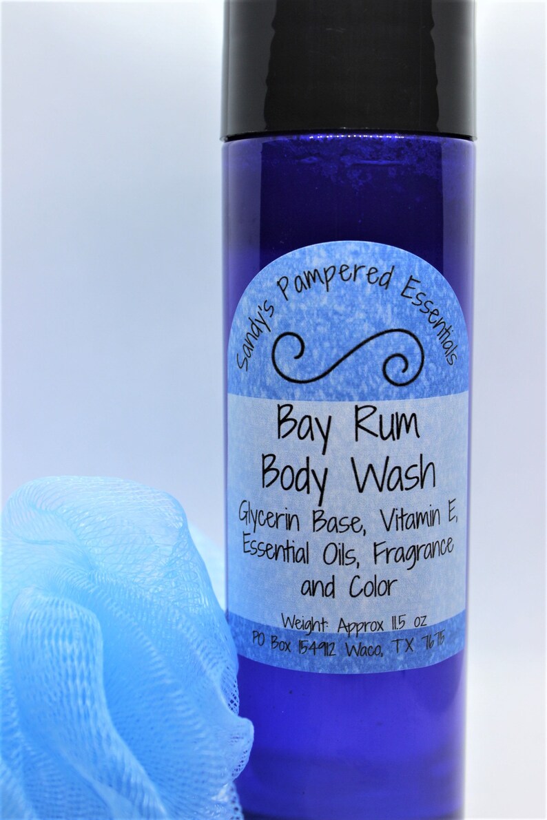 Natural Body Wash Bay Rum Shower Gel Skin Care Father's Etsy