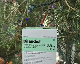 Dilaudid Christmas Tree Ornament
