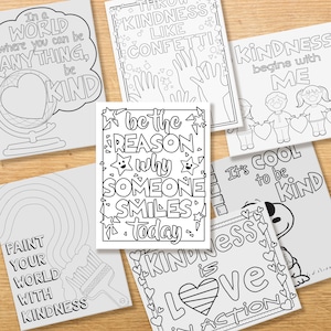 Kindness Posters and Coloring Sheets