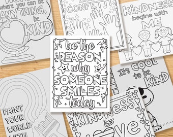 Kindness Posters and Coloring Sheets