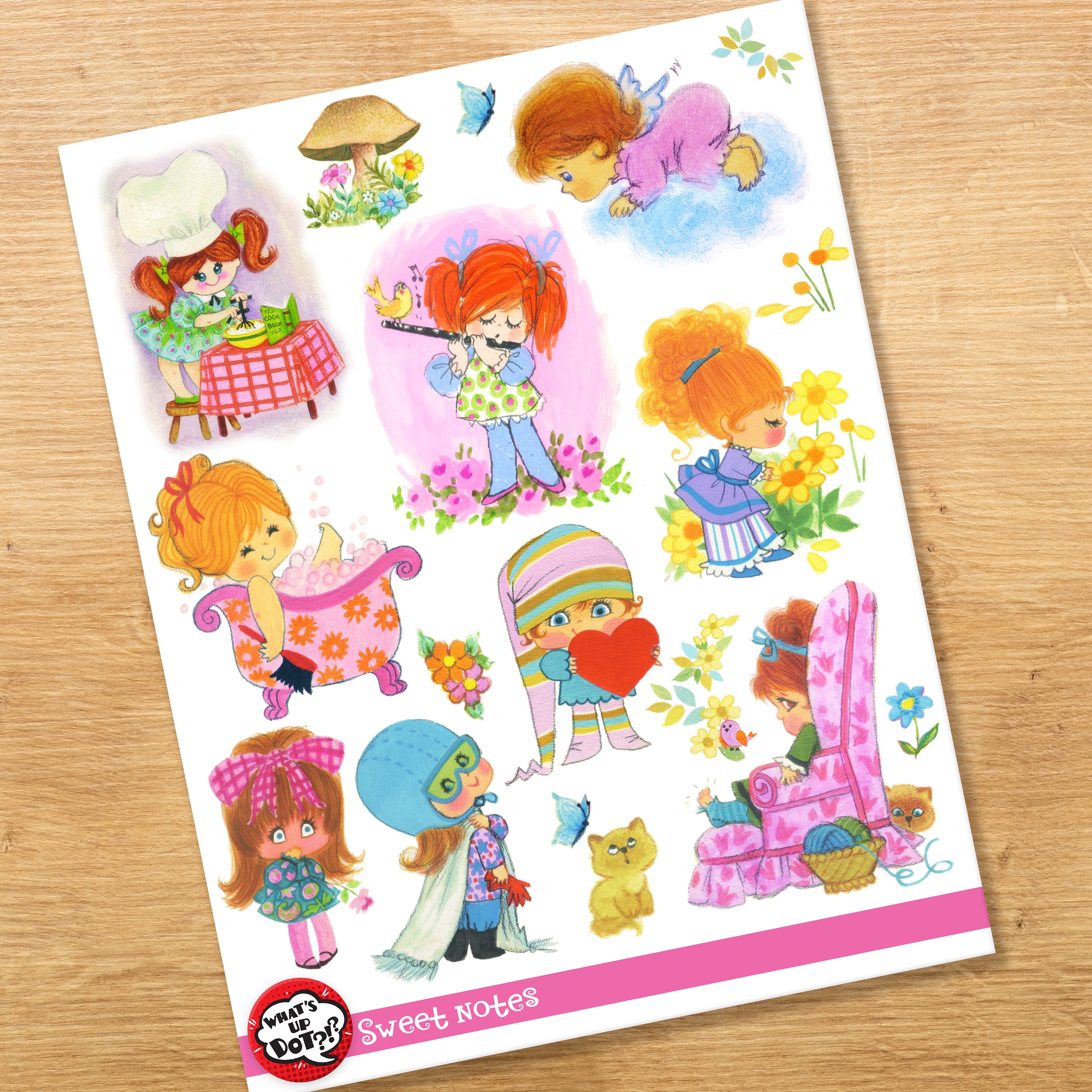 Sweet Notes Clip Art - Etsy