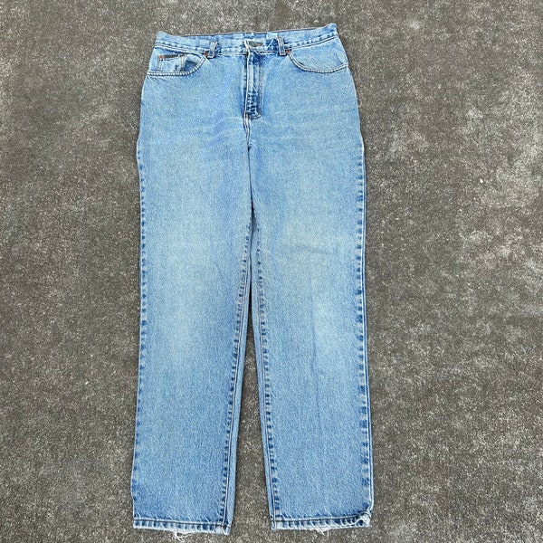 Vintage 90s Calvin Klein Jeans 31x29(tag 14) faded 100% cotton denim jeans. Made in the  USA. Gorgeous fade. Very soft. Comfortable.