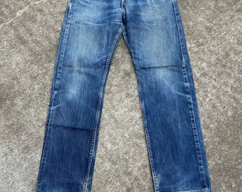 Jeans vintage in denim di cotone 517 04 Levi&#39;s 517 04 29,5x31 (etichetta 31x34). Bellissimi segni di dissolvenza. Prodotto nel Regno Unito 04/2001 517 patta con bottoni.
