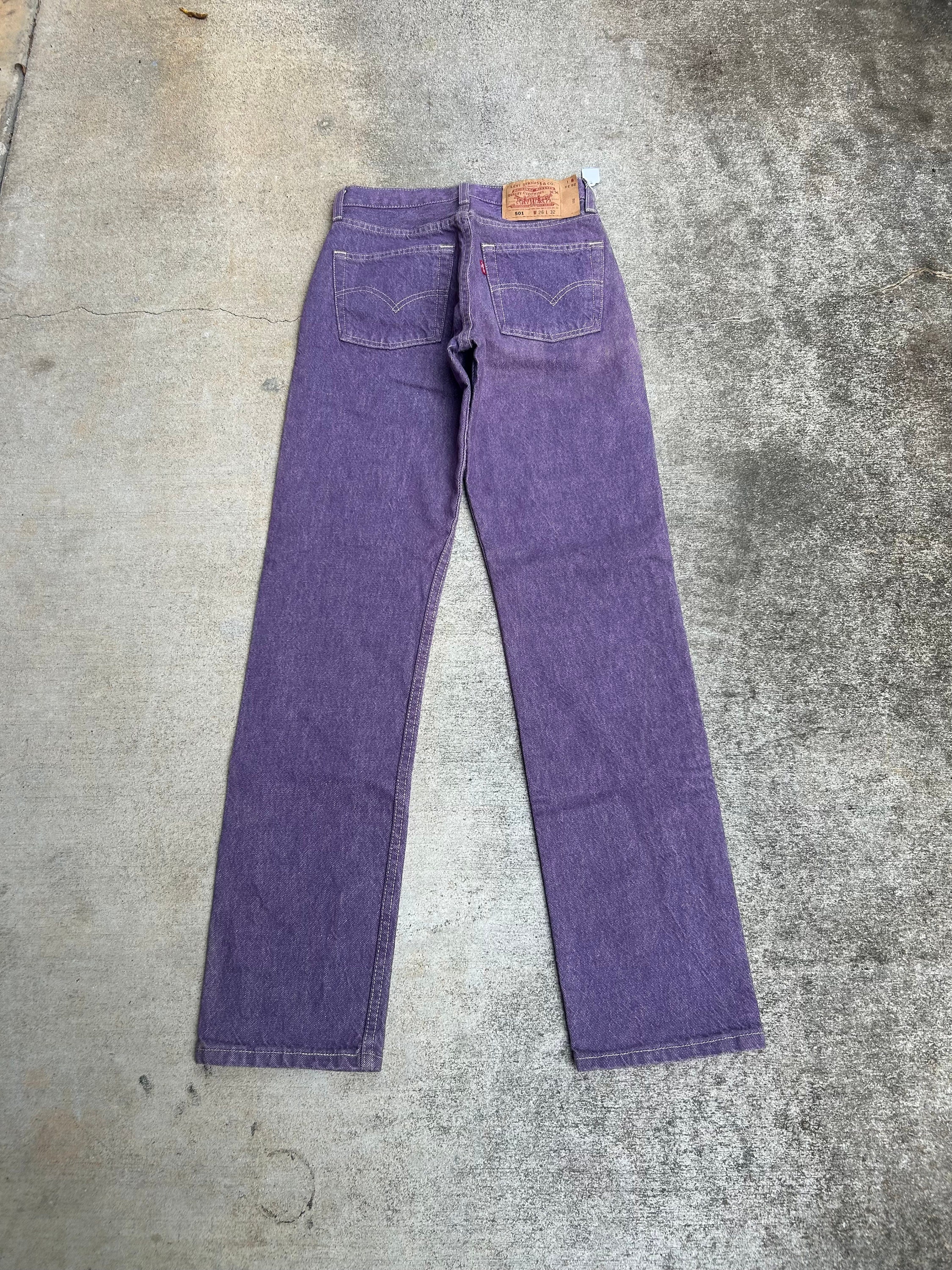 パンツ OLD(USA levis 501 W31L32 purple Vintage Levi's 501 Deadstock Purple Button Fly Jeans - Etsy