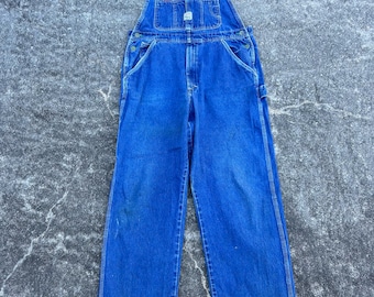 Vintage Pointer Brand Low Back Denim Overalls. 35x29 100% Cotton,  Adjustable Suspenders, Button Fly and Tons of Pockets. Made in the USA. 