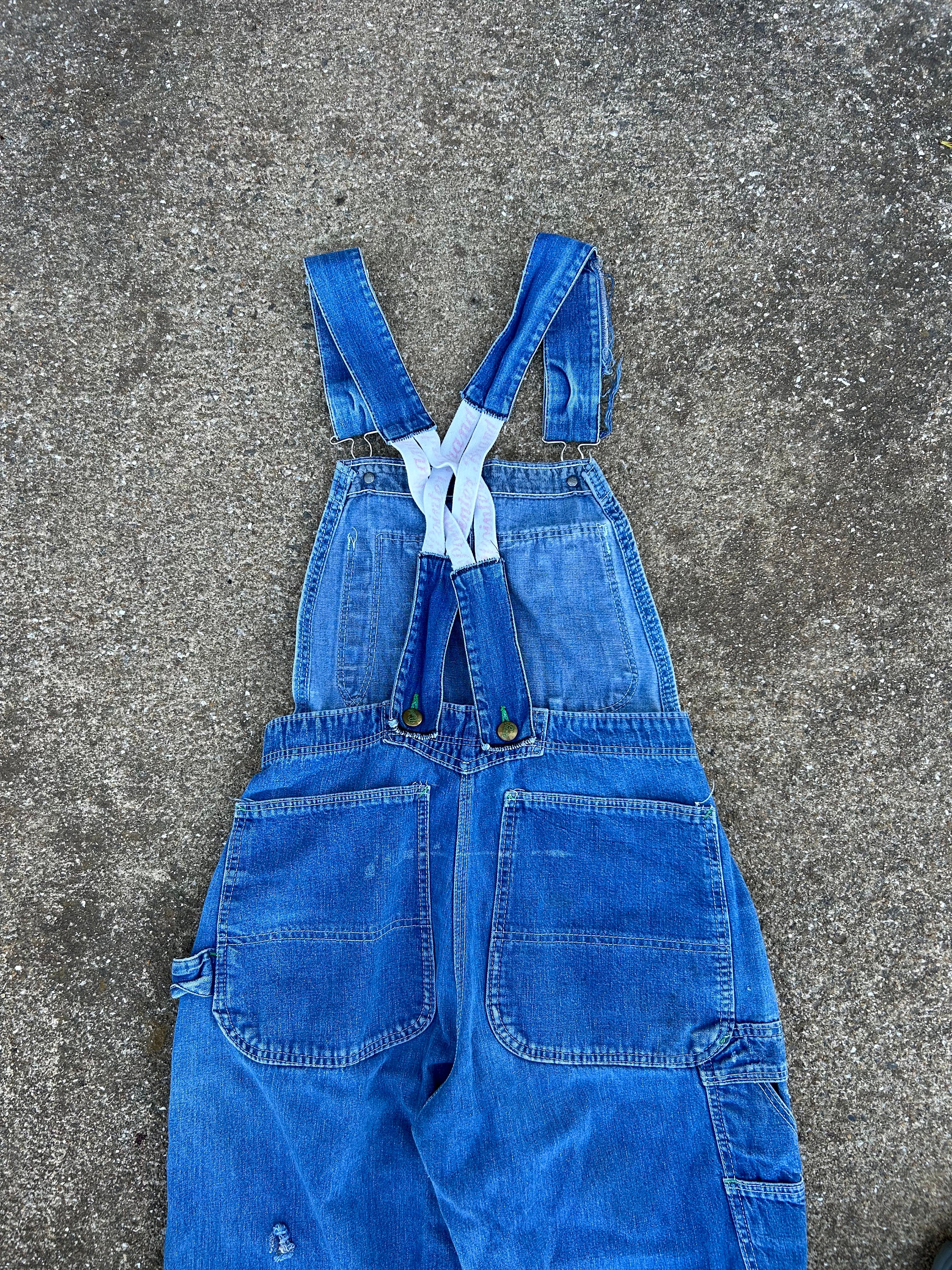 Vintage Pointer Low Back Overalls 25x29.5 Faded and