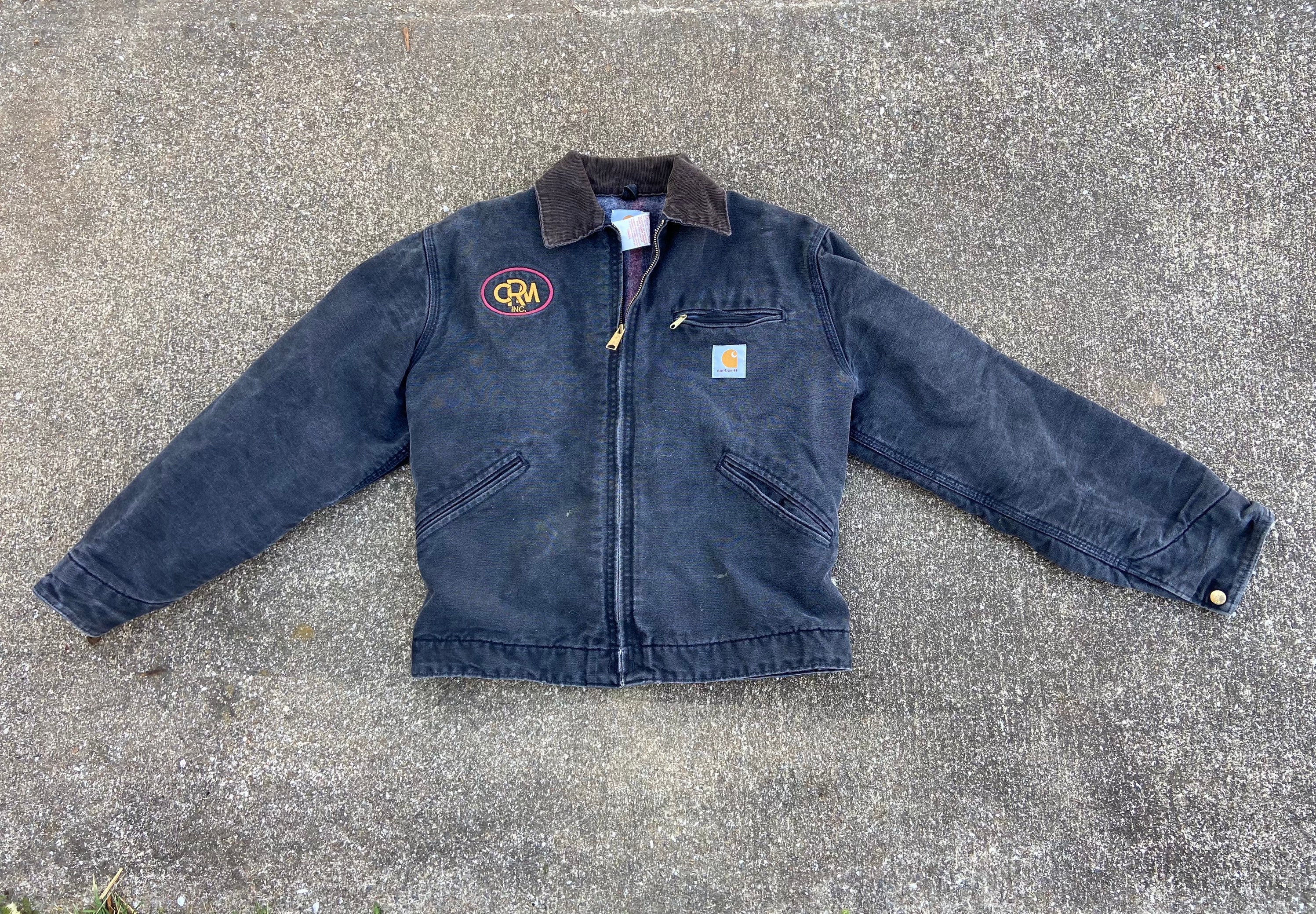 Vintage Carhartt JB105 Faded Black Small/medium Detroit Vintage Carhartt JB105 Faded Black Small/medium Detroit