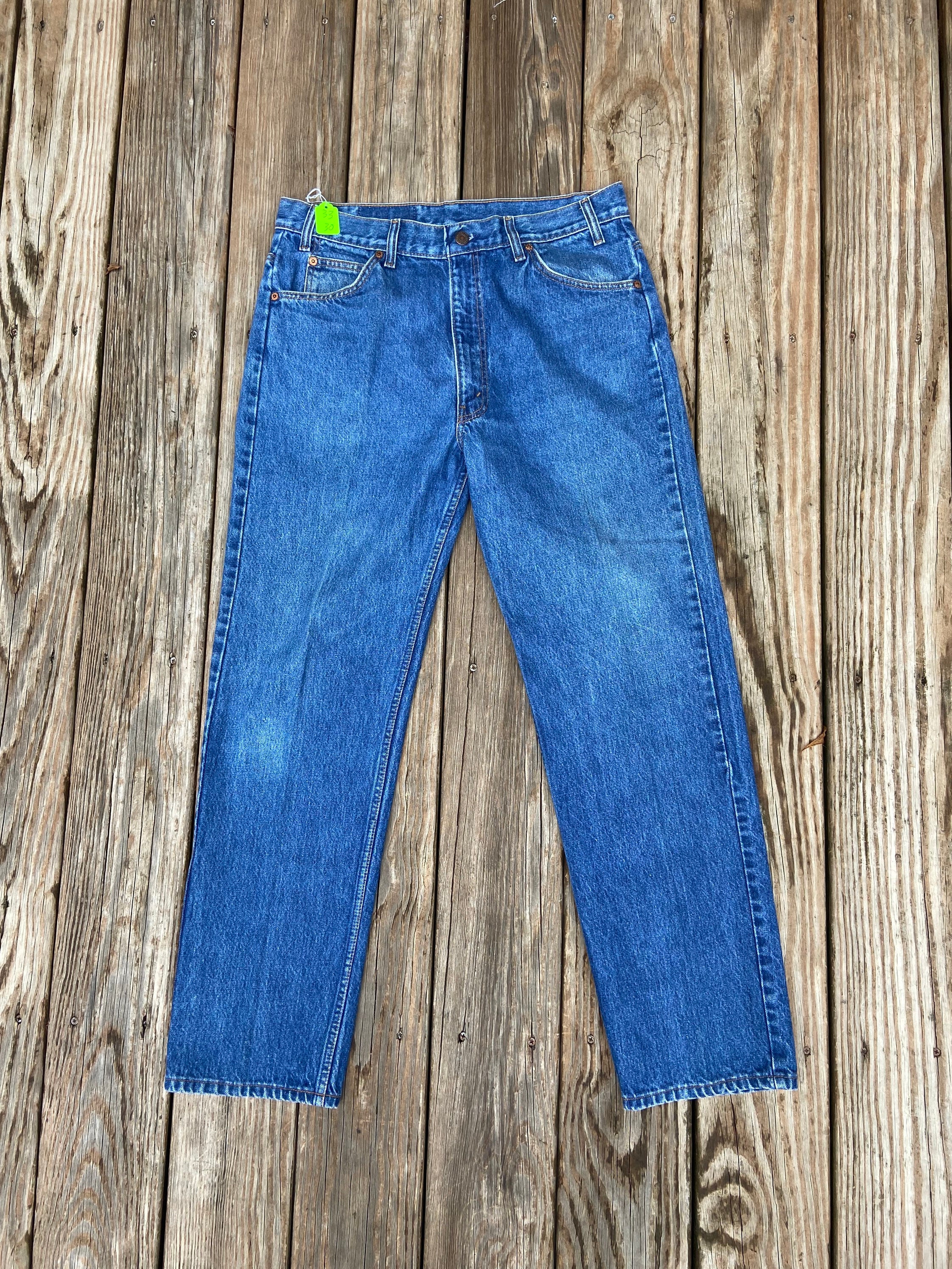 Vintage 505 Orange Tab 33x30 Levis Denim Jeans. Made in Brazil - Etsy  Australia