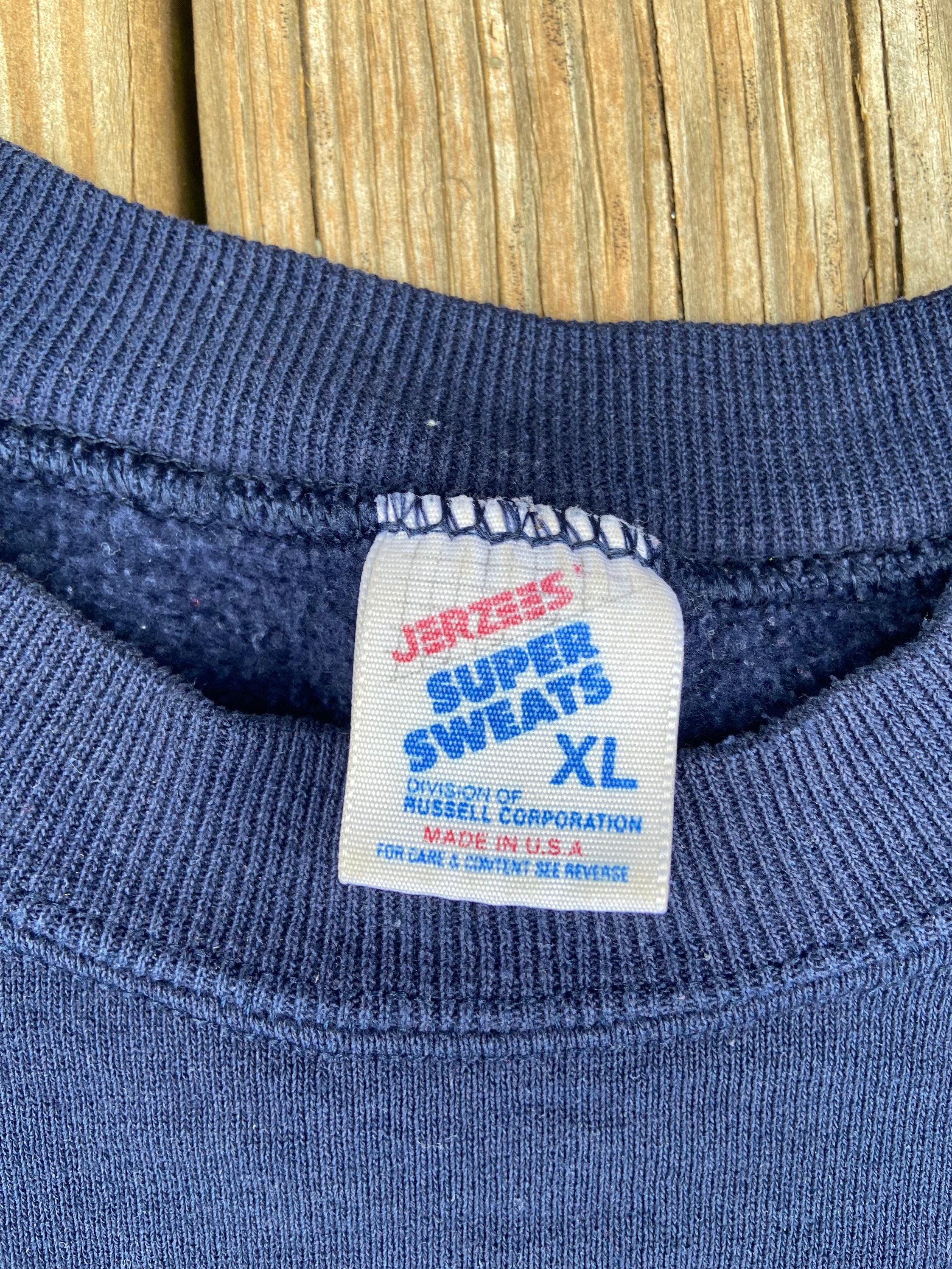 Vintage Jerzees Super Sweats Large/extra Large Navy Blue - Etsy アウトレット正本 ennoy seesee XL Grey TEE BIG SWEAT SFC Tシャツ/カットソー(半袖/袖なし)