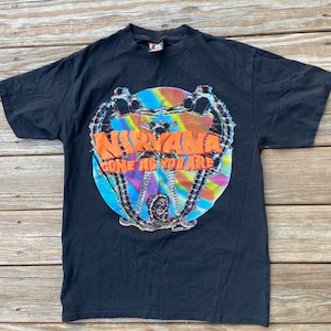 Vintage Nirvana “Come As you Are” size medium black seahorses 1992 