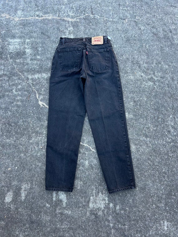 Vintage 90s black Levi’s 27x30( 10 reg M) 550 rel… - image 7