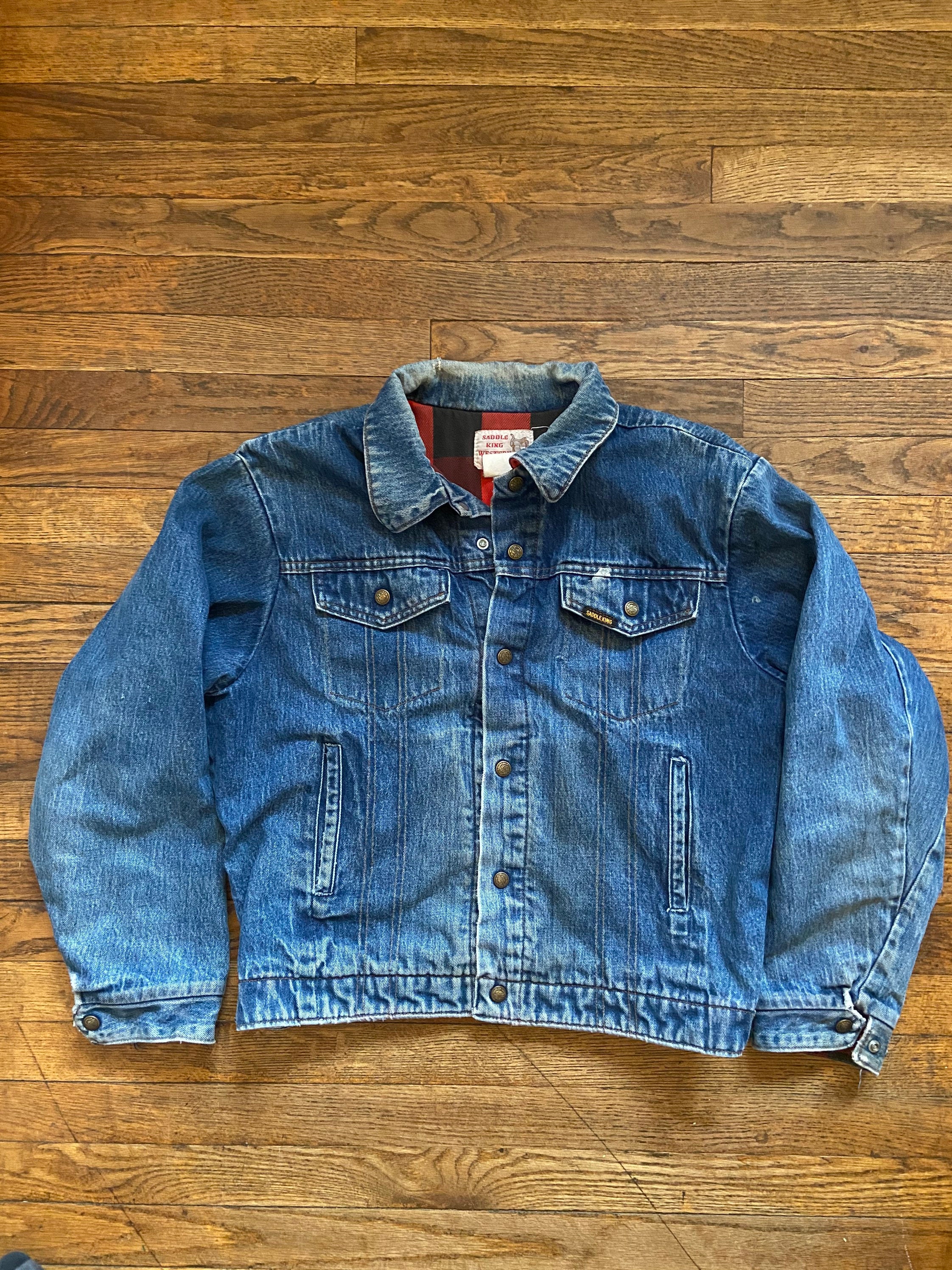 saddle king western denim jacket