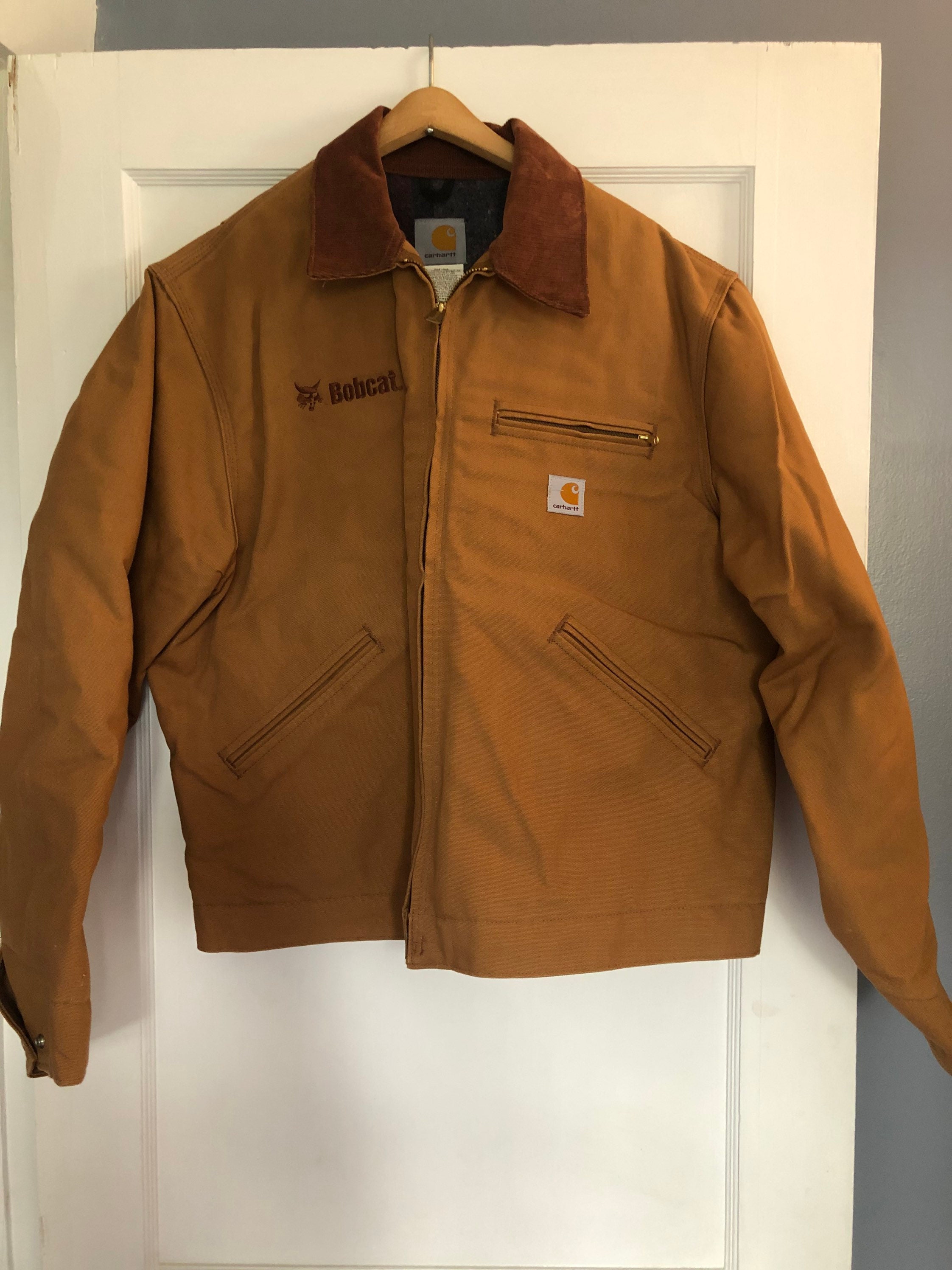 J01 BRN Vintage Carhartt Med/large Detroit Duck Canvas Blanket 