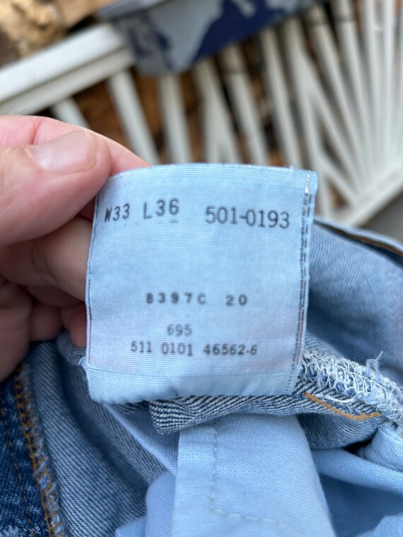 Vintage Levi’s 501 31x34 (tag says 33x36) 100% co… - image 9