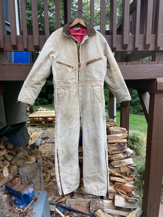 lugtfri Bærbar jævnt Dickies Insulated Coveralls 38x29 Duck Canvas Quilt Lined. - Etsy