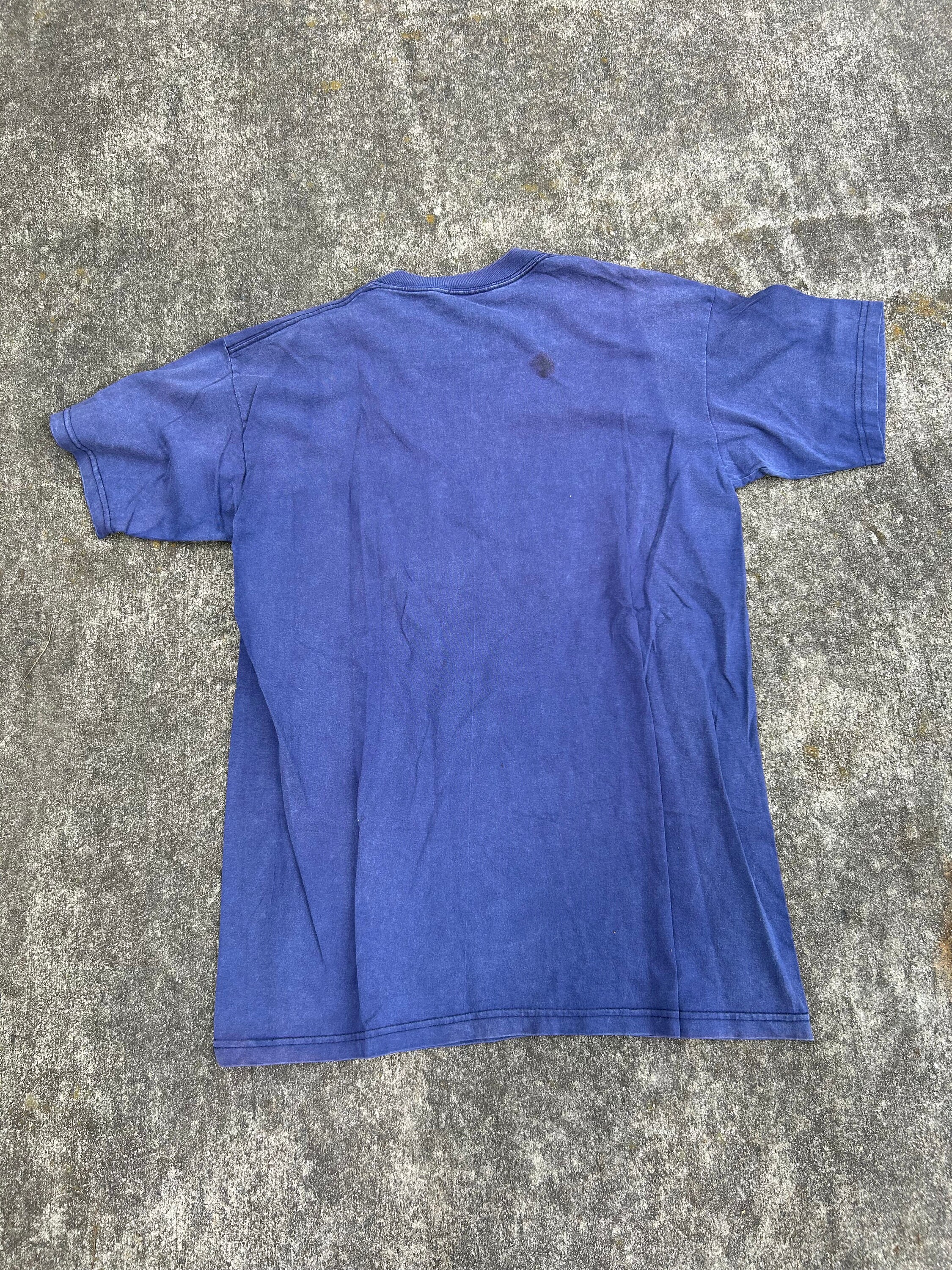 Vintage Medium(tag Says XL) Blue/purple 100% Cotton Shirt
