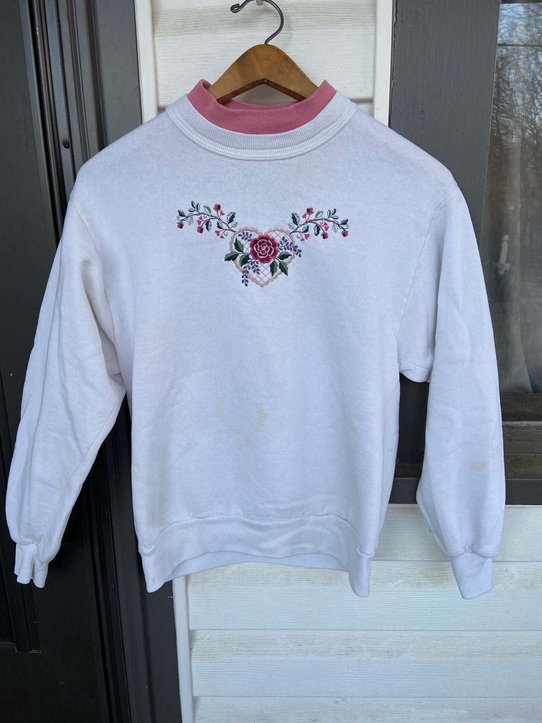 トップス RoseMuse \"Rose original big sweat\" white Rosé original big sweat – BUNNY APARTMENT