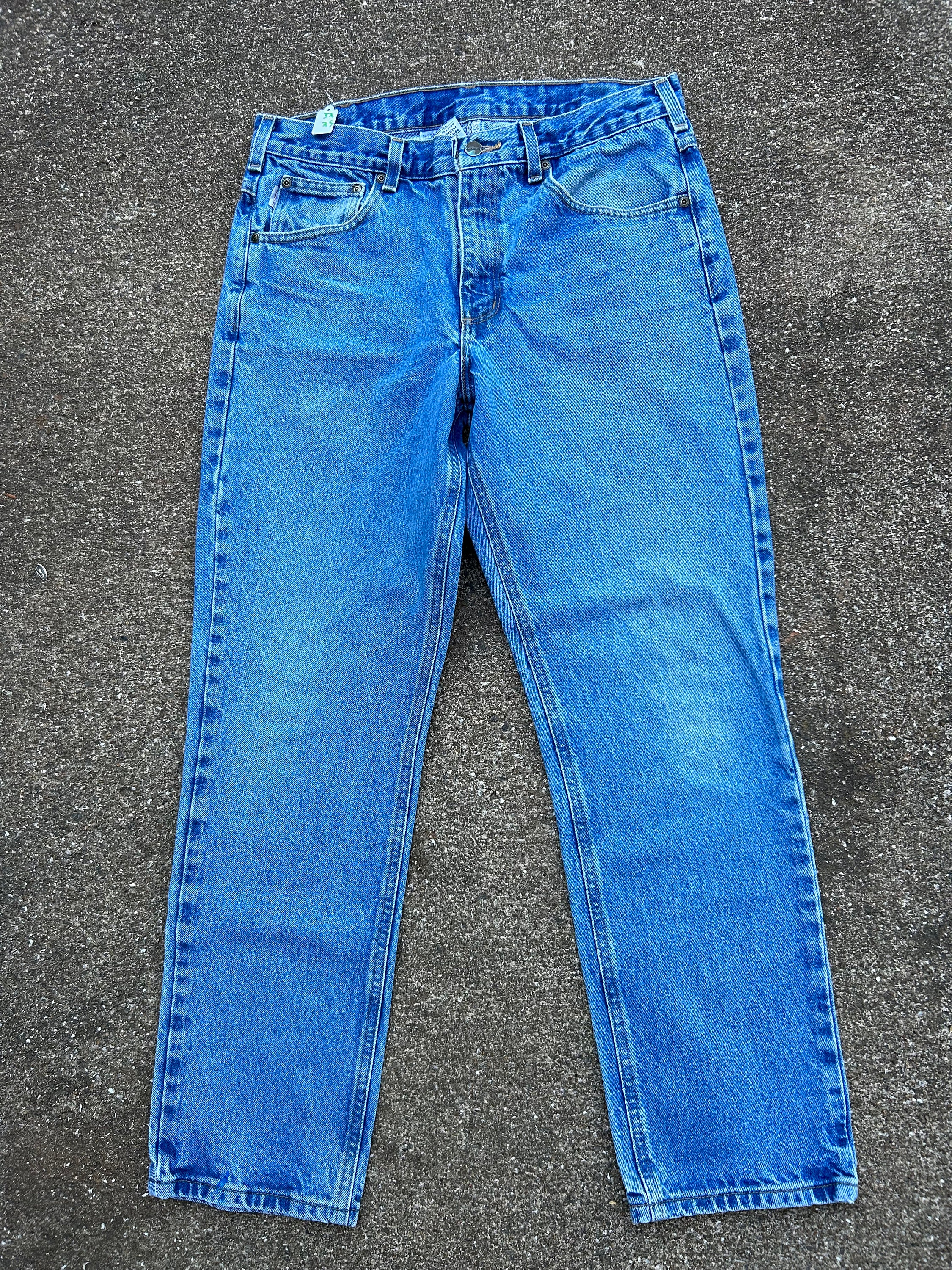 Blue Plaid Jeans 