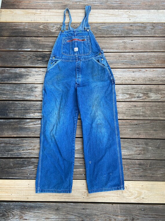 Vintage 35x30 Measured Denim Pointer Brand Overalls. Made in Etsy
