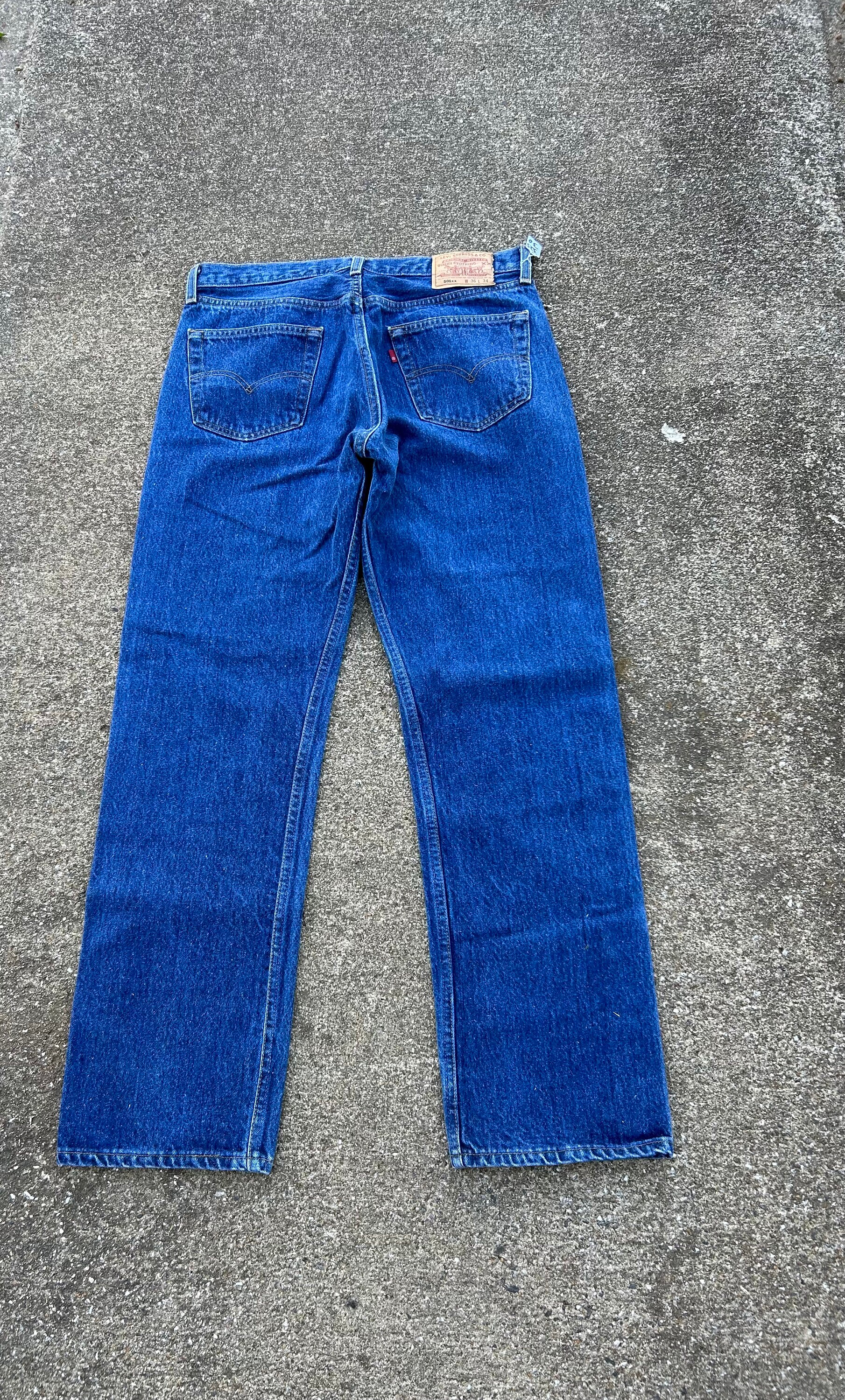 Vintage 90s Levi's 501xx 32.5x30(tag 36x34)button Fly 100