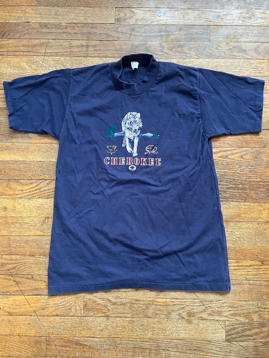 Vintage Cherokee T-shirt Fits Like Medium Navy Blue Cherokee - Etsy