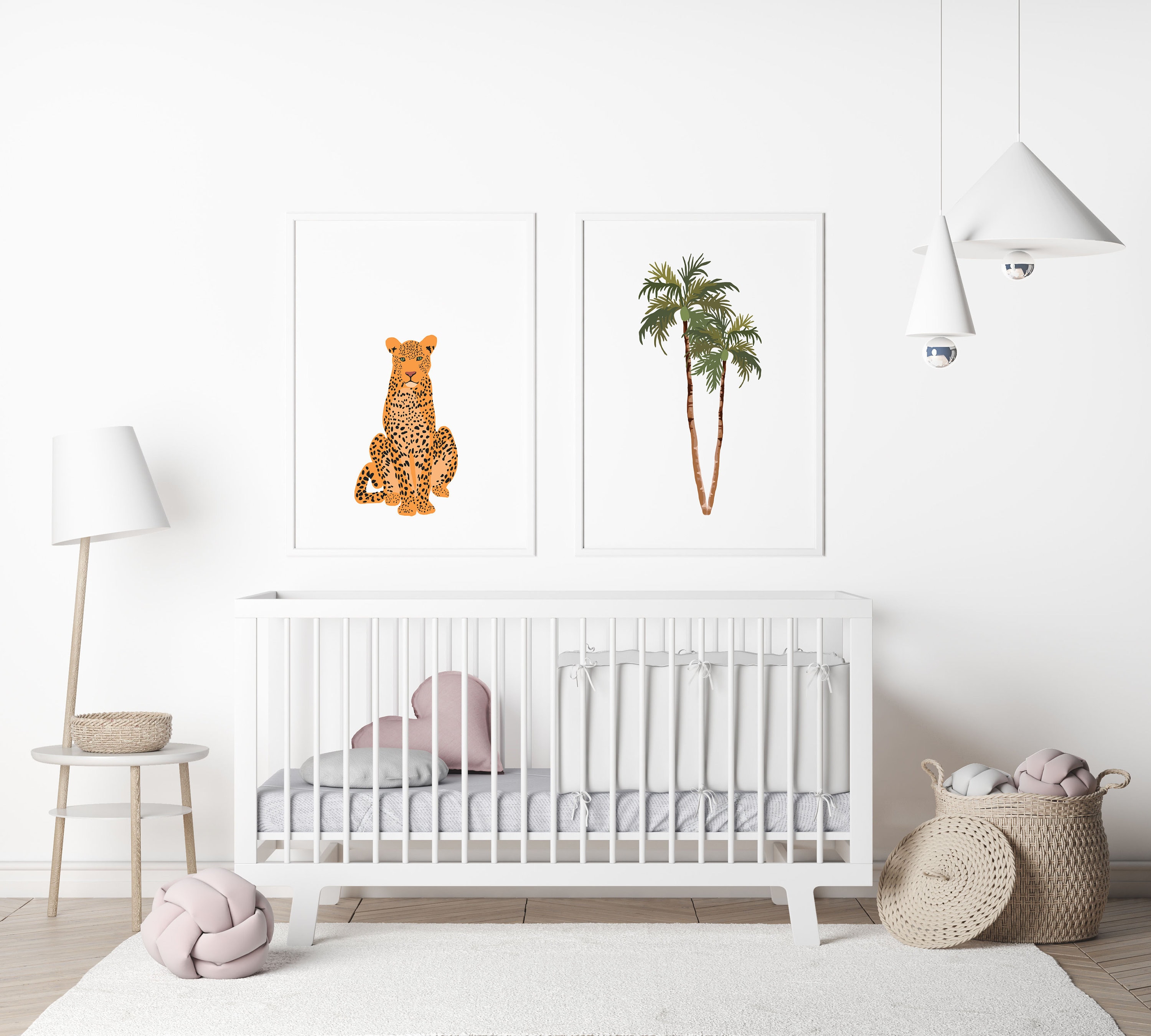 Leopard print Nursery art Animal Print Baby gift Jungle Etsy