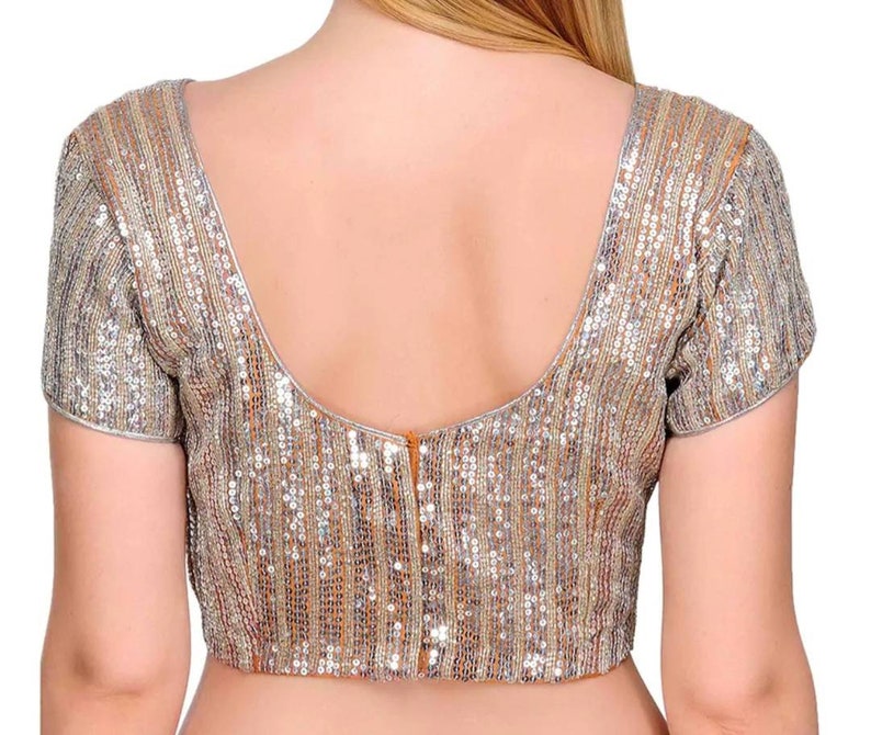Designer sequince readymade blouse for saree indian blouse with beautiful sequince