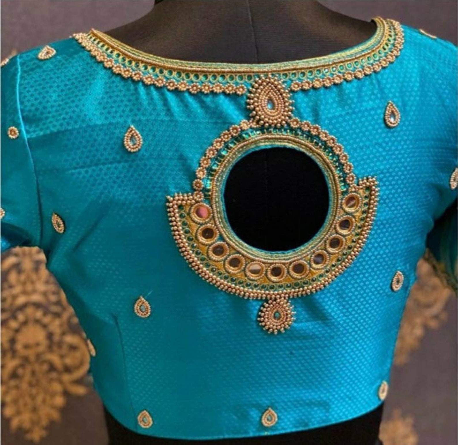 Exclusive indian embroidery maggam work blouse readymade  etsy Exclusive indian embroidery maggam work blouse readymade  etsy