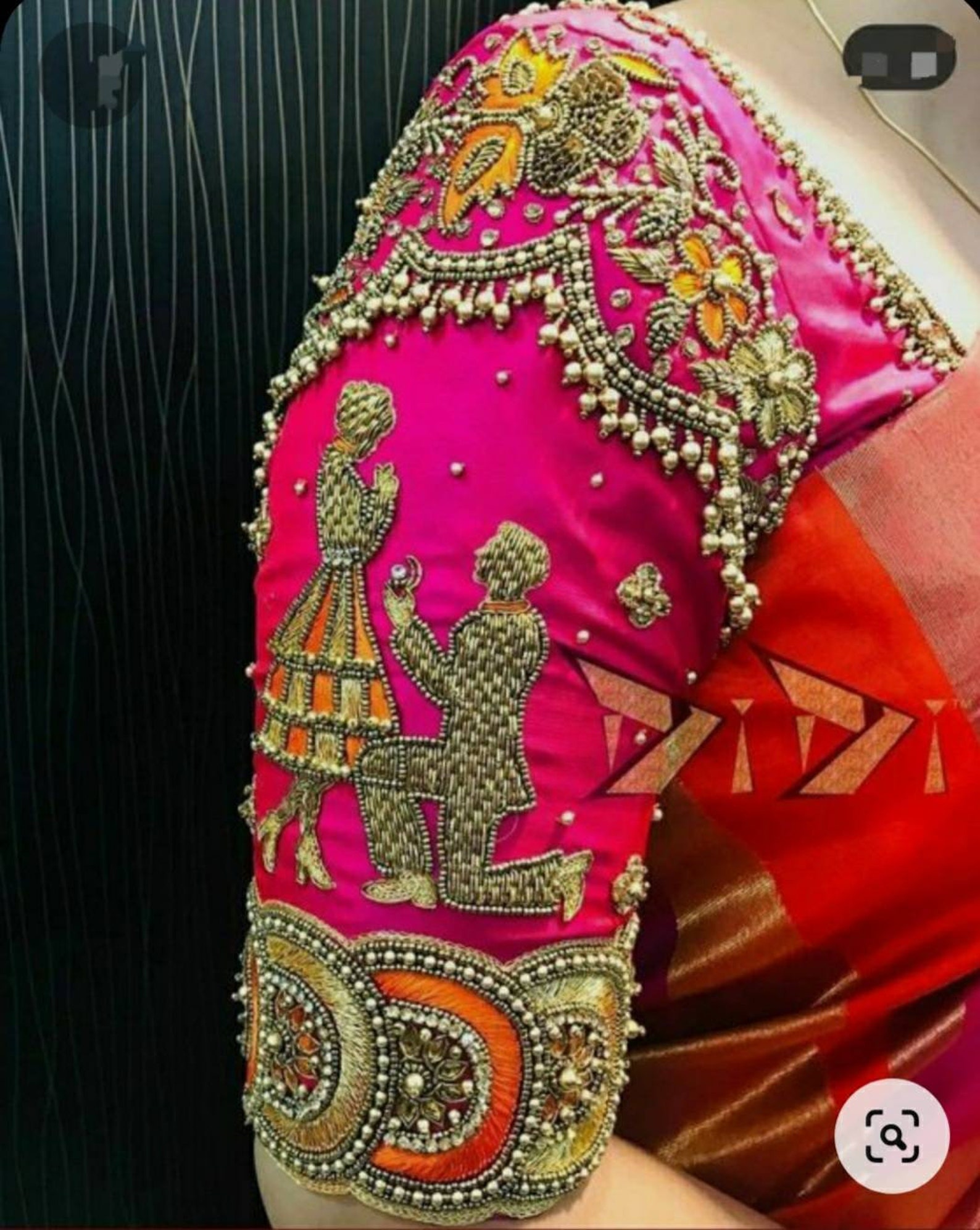 Exclusive indian Embroidery maggam work blouse readymade Etsy