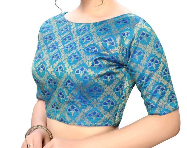Designer readymade blouse indian saree blouse brocade blouse for saree
