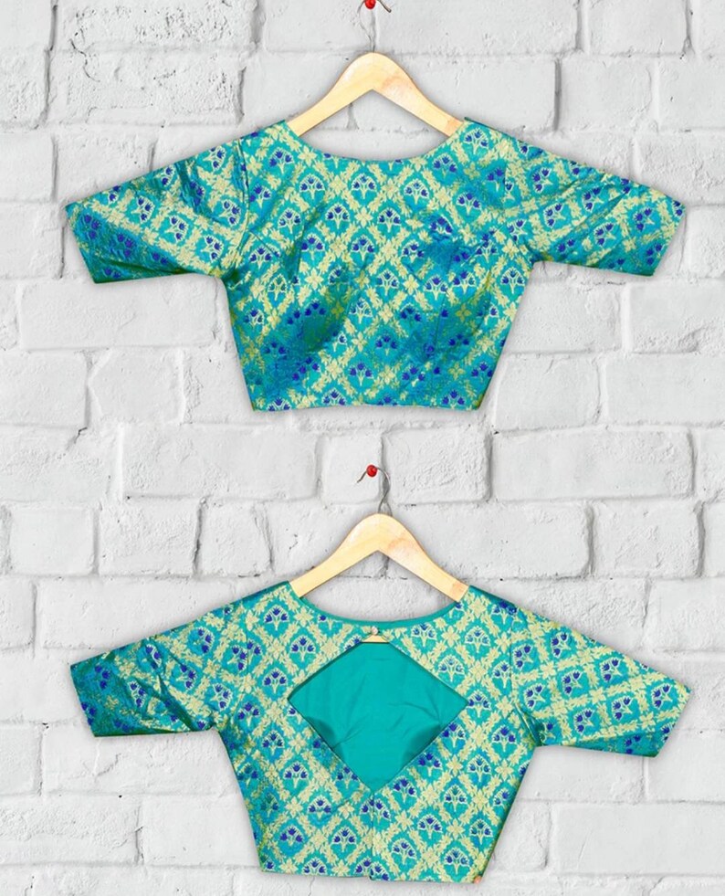 Designer readymade blouse indian saree blouse brocade blouse for saree
