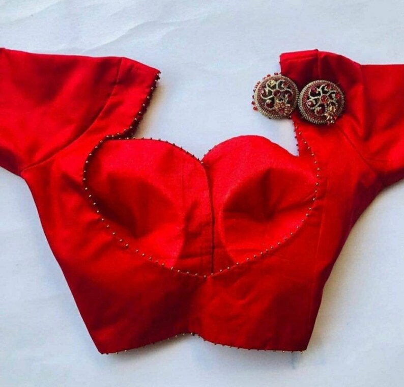 Art silk blouse wedding blouse readymade blouse indian designer partywear blouse blouses for bridesmaids suitable for saree