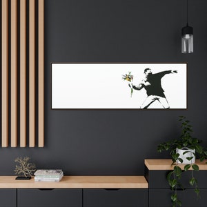 Banksy- Flower Thrower, Graffiti, Digital File Download, Bespoke Unique Artwork, Instant Digital Download