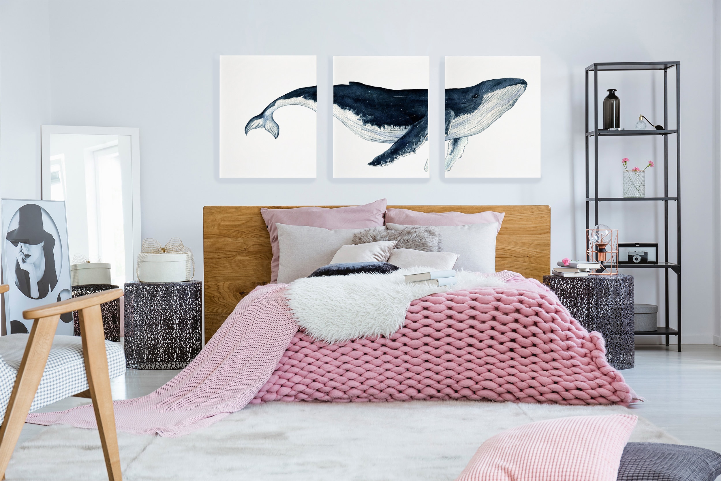 Watercolor Humpback Whale Art Print SET OF 3 (digital Download) - Etsy