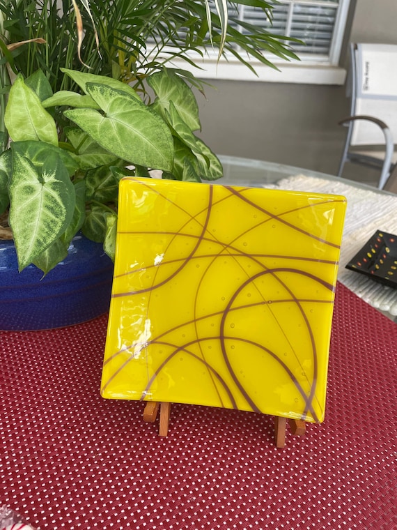 Glossy Yellow Dish
