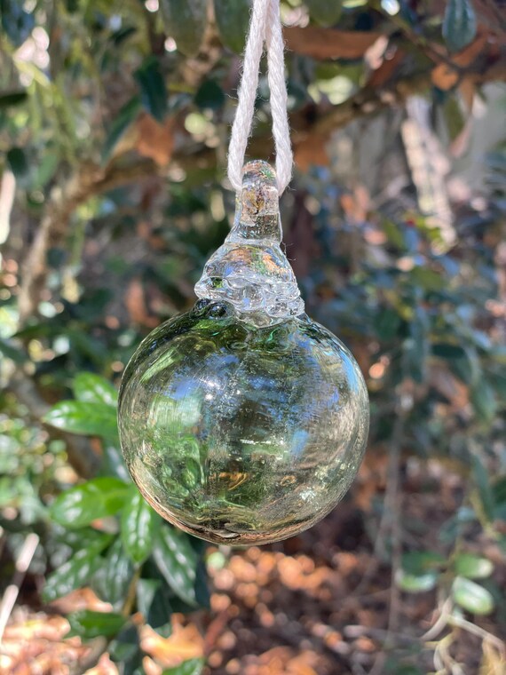 Green striped bauble