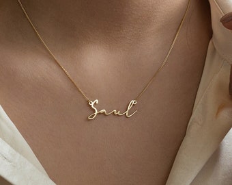 14k Name Necklace, Personalized Gift for Her, Personalized Jewelry, Custom Name Necklace, Gift for mom, 2023 Christmas Gift for her