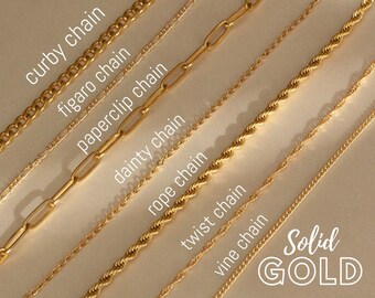 Solid Gold Chain - Etsy