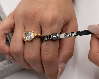 Ring Sizer, Reusable Ring Sizer, Plastic Ring Sizer, Finger Sizer, Ring Sizing Tool, Ring Size Tool, Discover Your True Ring Size