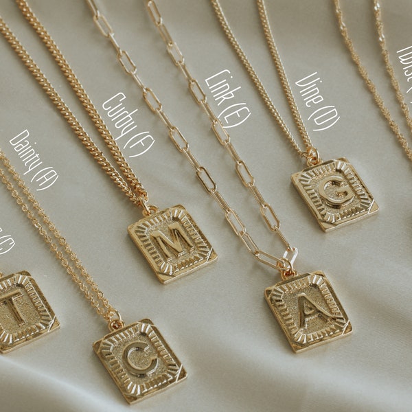 Men Initial Necklace Etsy