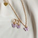 Lavender Butterfly Jewelry Set, Violet Butterfly Necklace, Lilac Butterfly Choker, Dainty, Valentine Gift, Birthday, Christmas Gift 
