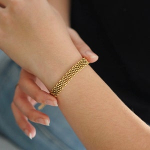 Gold Mesh Bracelet