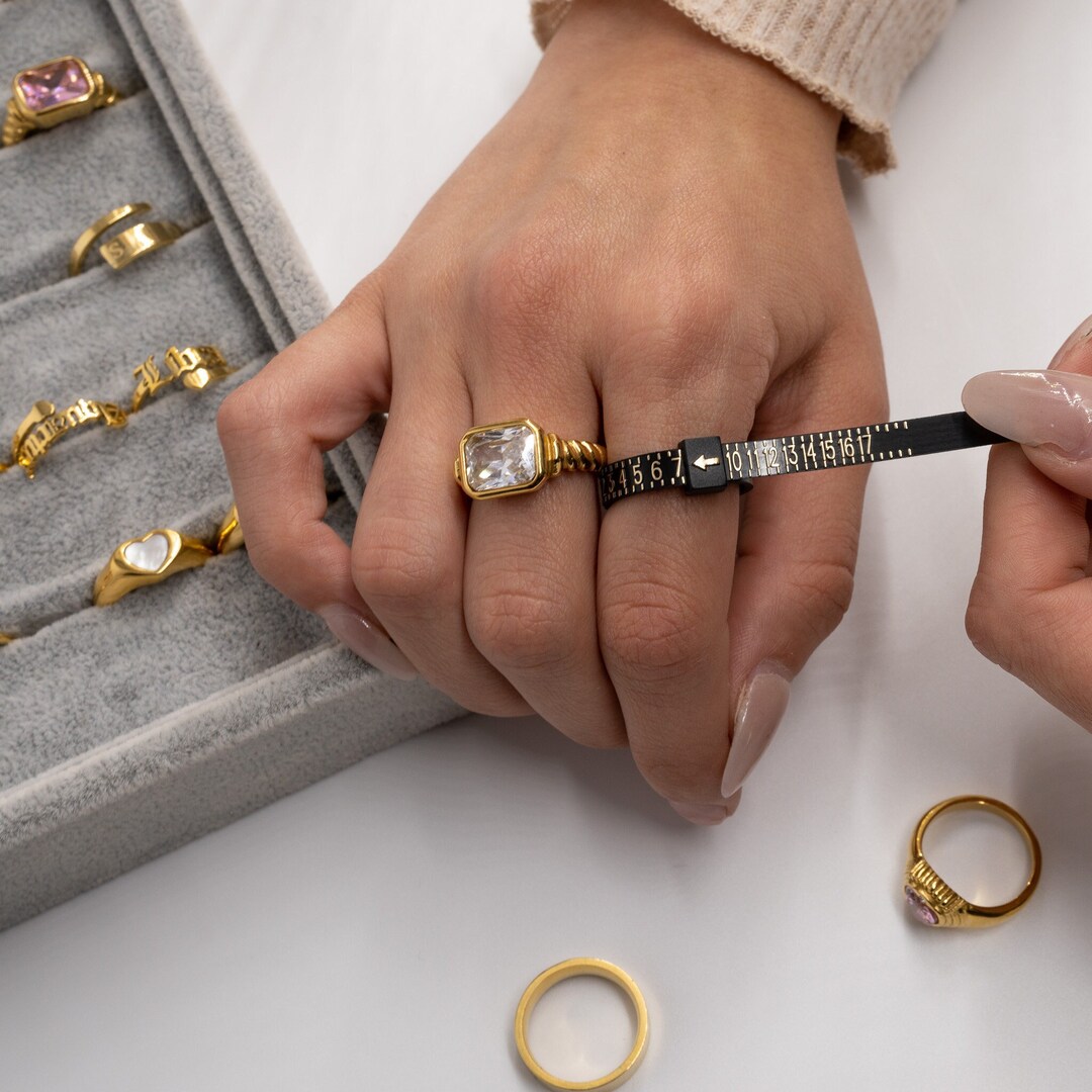 Ring Sizer, Reusable Ring Sizer, Plastic Ring Sizer, Finger Sizer, Ring