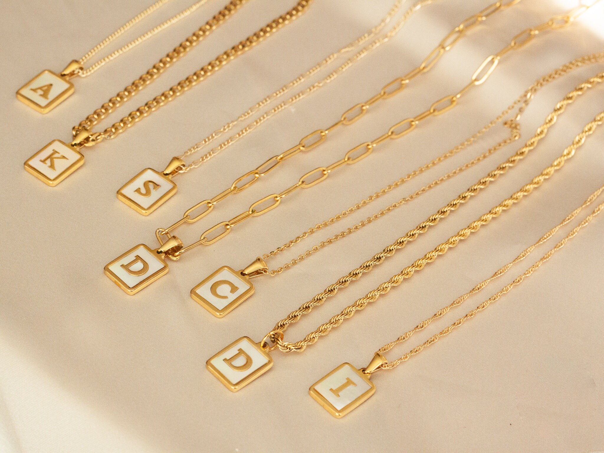 initial necklace waterproof