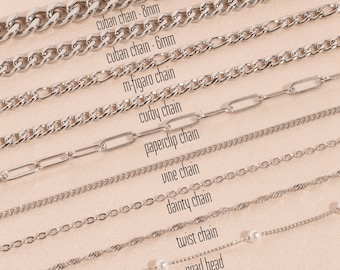 Non Tarnish Necklace, Everyday Wear Jewelry, Perfect Gift for her, Women Necklace, Men Necklace, Kids Chain Necklace, Christmas Gift Idea